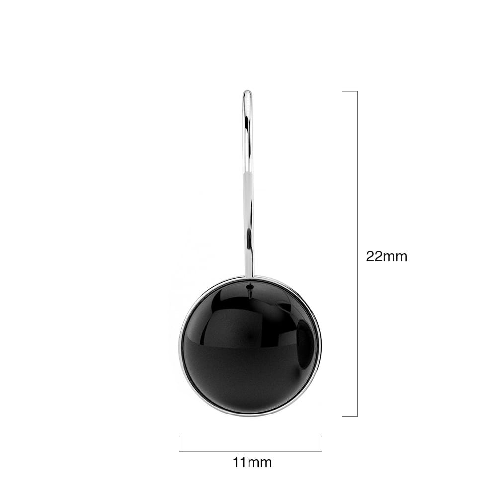 solid-925-sterling-silver-black-onyx-earrings-round-cabochon-4