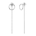 Solid 925 Sterling Silver Karla Dangle Earrings - Brilliant Co