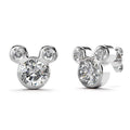 Solid 925 Sterling Silver Mickey Earrings - Brilliant Co