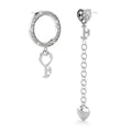 Solid 925 Sterling Silver Uneven Drop Earrings - Brilliant Co