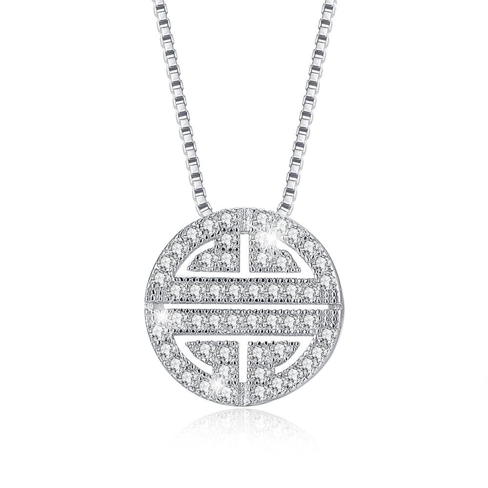 Solid 925 Sterling Silver Archaic Beauty Necklace - Brilliant Co