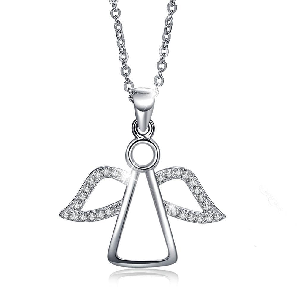 Solid 925 Sterling Silver Archangel Necklace - Brilliant Co