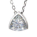 Solid 925 Sterling Silver Trigon Short Necklace - Brilliant Co