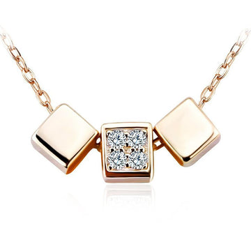 Solid 925 Sterling Silver Triple Desire Necklace - Brilliant Co
