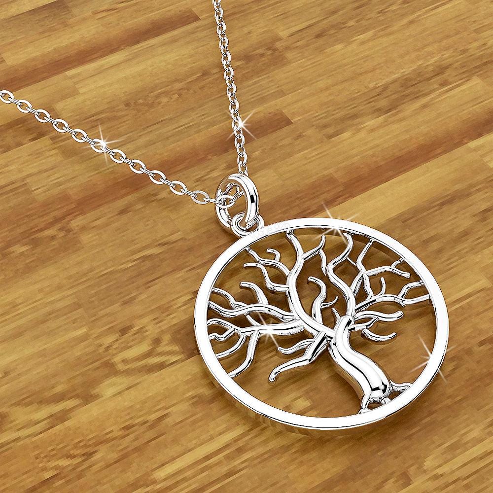 Solid 925 Sterling Silver Tree of Life Signature Pendant - Brilliant Co