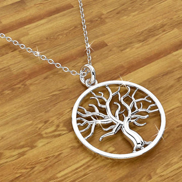 Solid 925 Sterling Silver Tree of Life Signature Pendant - Brilliant Co