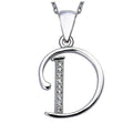 Solid 925 Sterling Silver Alphabet Pendant Collection - 5