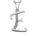 Solid 925 Sterling Silver Alphabet Pendant Collection - 6