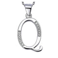 Solid 925 Sterling Silver Alphabet Pendant Collection - 18