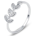 Solid 925 Sterling Silver Leaf Ring - Brilliant Co