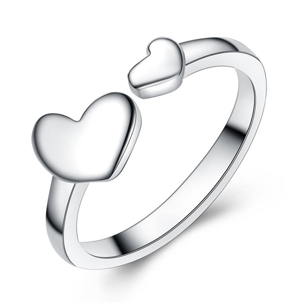 Solid 925 Sterling Silver Love Connects Ring - Brilliant Co