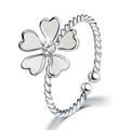 Solid 925 Sterling Silver Bloom Wire Ring - Brilliant Co