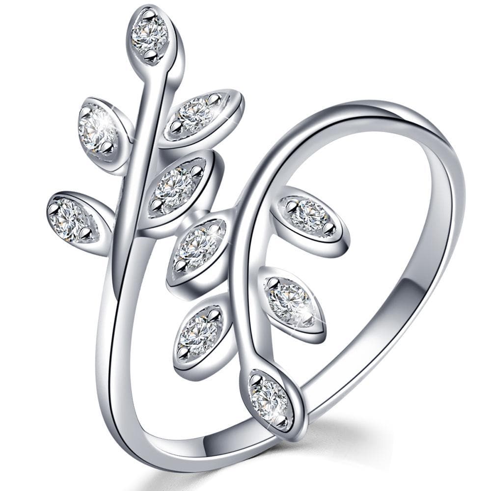 Solid 925 Sterling Silver Clear SpringRing