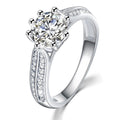Solid 925 Sterling Silver My Only Sunshine Solitaire Ring