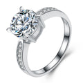 Solid 925 Sterling Silver Zirconia Promise Ring