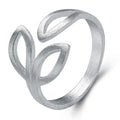 Solid 925 Sterling Silver Leaf Inspiration Ring - Brilliant Co