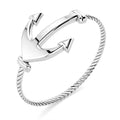 Solid 925 Sterling Silver Anchor Fashion Ring