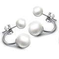 Solid 925 Sterling Silver Deuce Silver Earrings Set - Brilliant Co