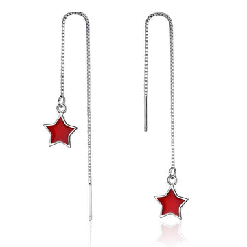 Scarlet Star Threader Earrings - Brilliant Co