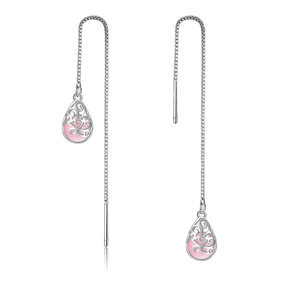 Hullera Blush Threader Earrings - Brilliant Co