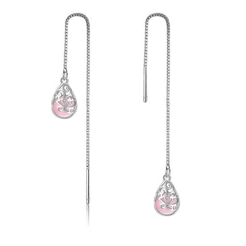 Hullera Blush Threader Earrings - Brilliant Co