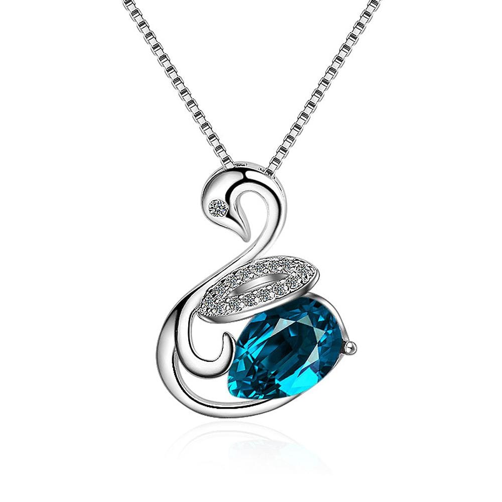 Loyal Teal Swan Necklace - Brilliant Co