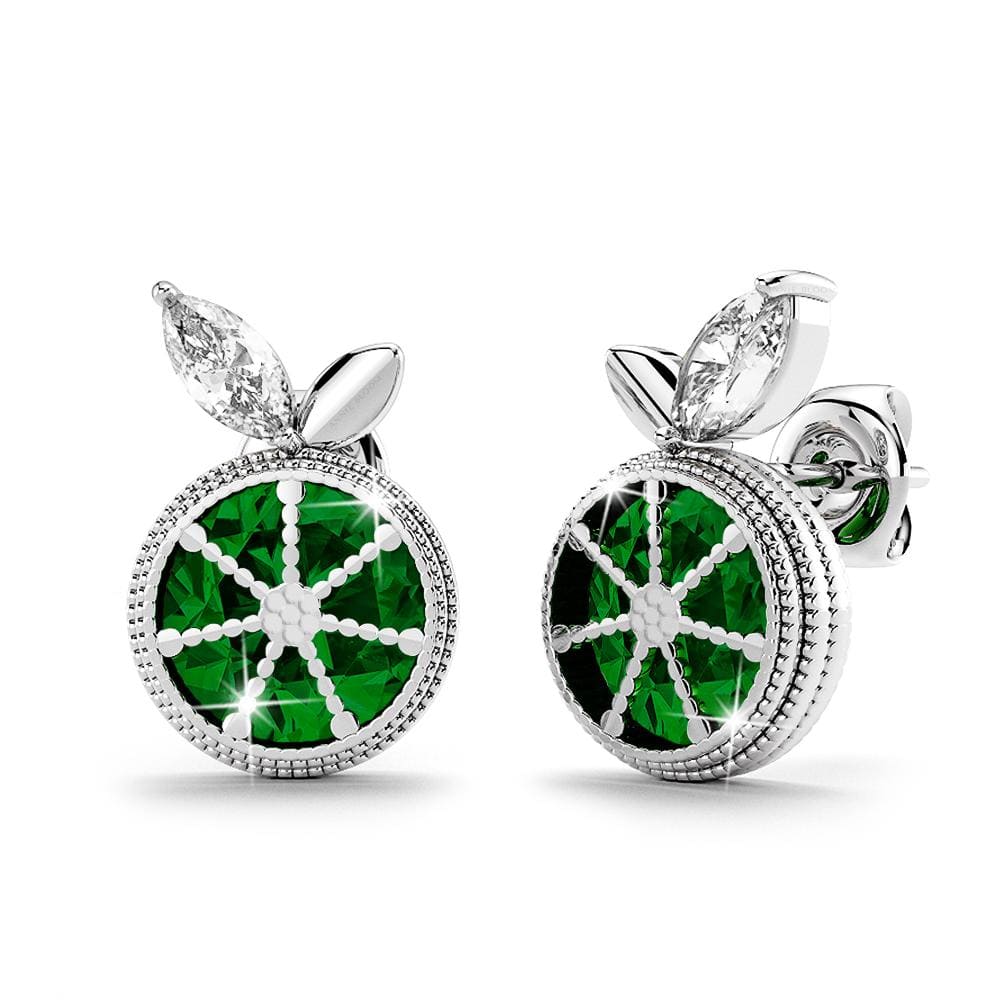 Annie Bloom Earrings Zest Bloom Earrings in Emerald