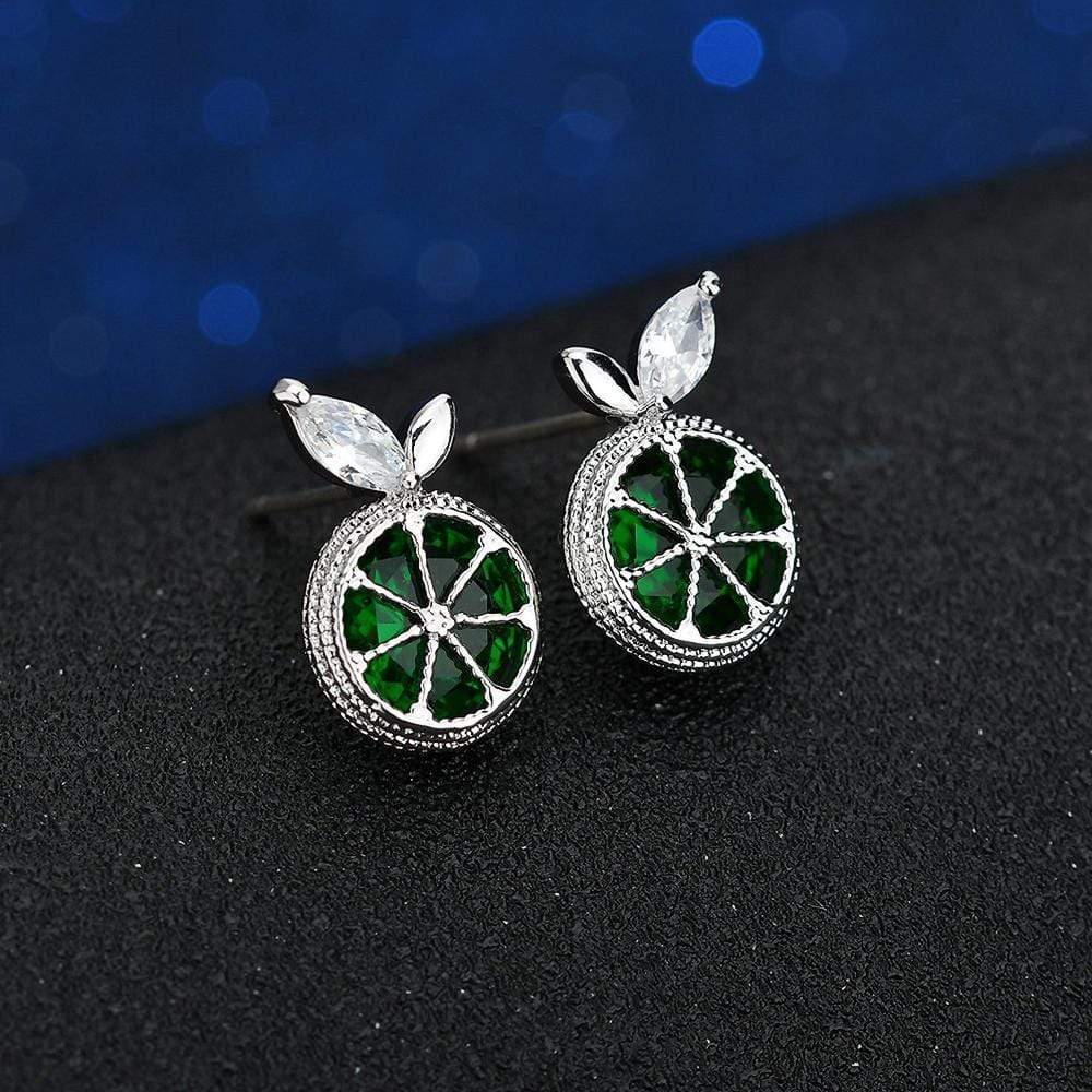 Annie Bloom Earrings Zest Bloom Earrings in Emerald