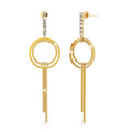 Bullion Gold Earrings Monrow Dangle Earrings