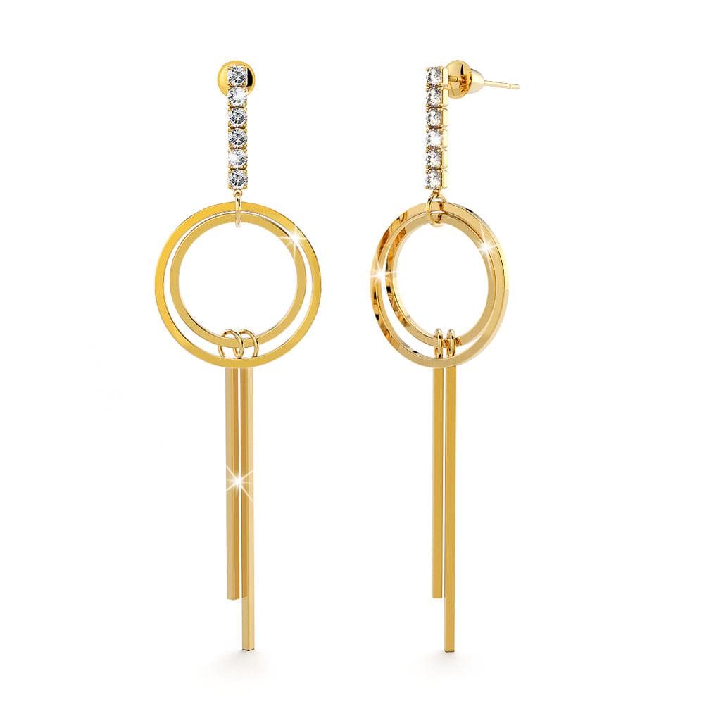 Bullion Gold Earrings Monrow Dangle Earrings