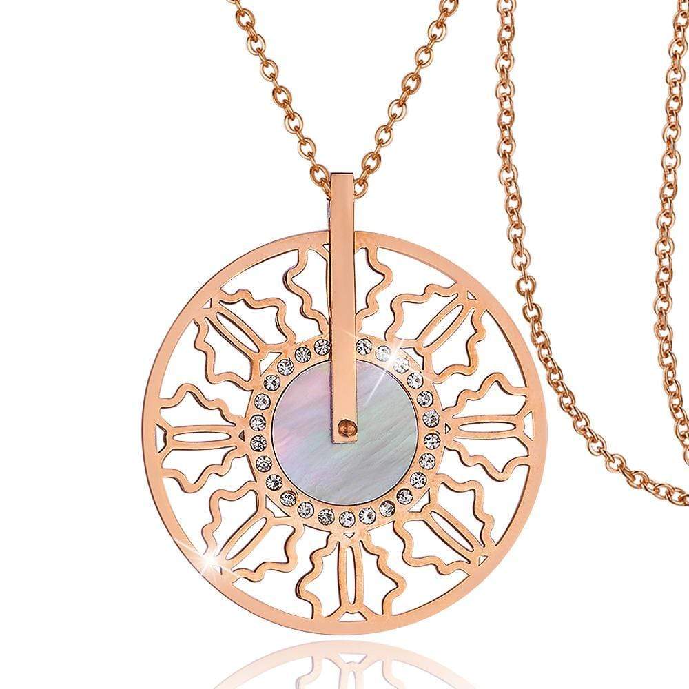 Bullion Gold Necklaces Vintage Medallion Necklace