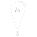 Enlace set, White, Rhodium plated - Brilliant Co