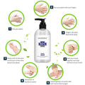 GOTDYA Hand Sanitiser GOTDYA 300ml 75% Alcohol Antibacterial Hand Sanitiser Gel Kills 99.9% Germs Rinse-Free Pump Bottle Sets