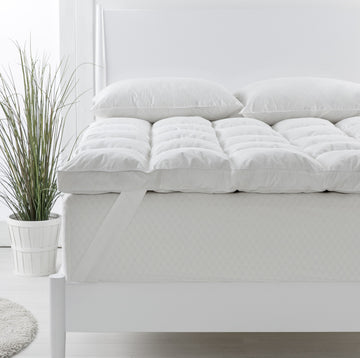 Royal Comfort 1800GSM Duck Feather Down Topper And 1000GSM 2 Duck Pillows Set