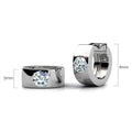 Ultra Shine Huggie Earrings Embellished with Swarovski¬Æ crystals