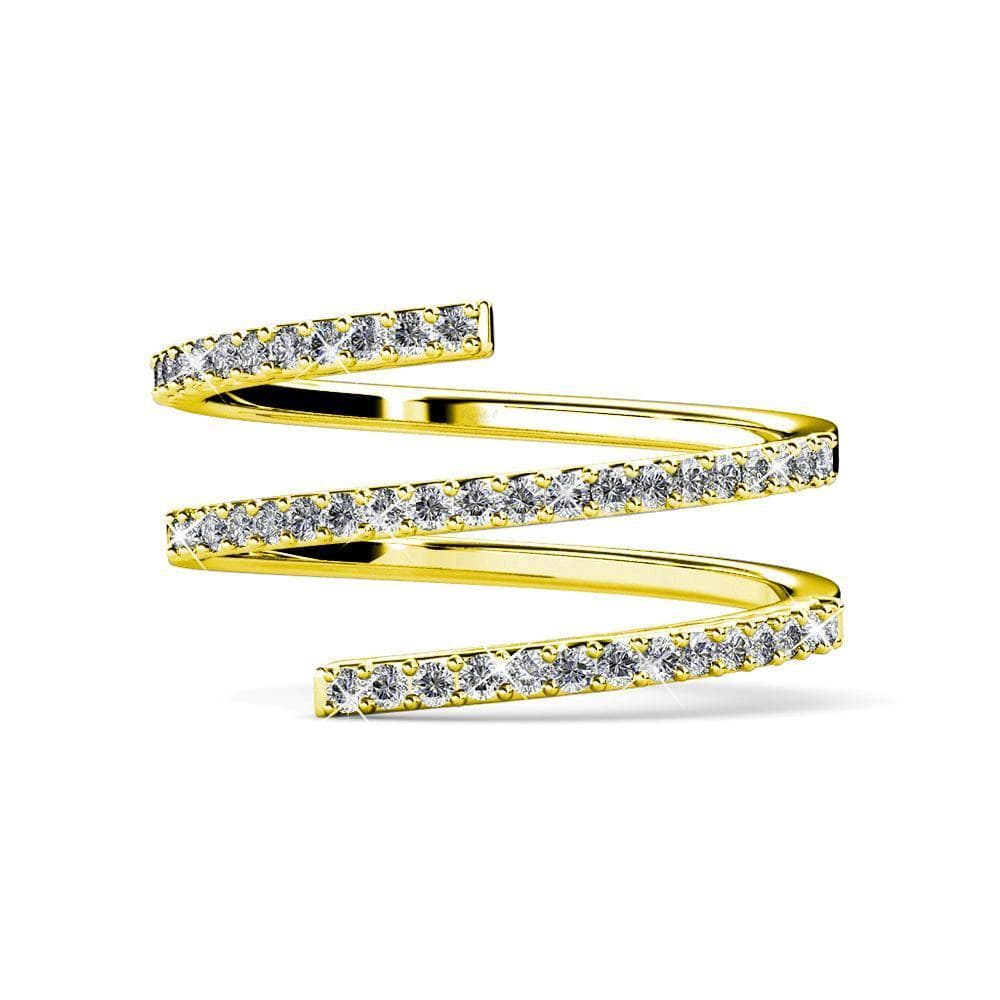 Twirler Ring Embellished with  Swarovski Crystals