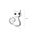 Obsession Earrings Twirly Cat Stud Earrings