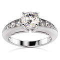 [GIA Certified] 18ct White Gold Diamond Engagement Ring (TDW=0.47 Carats)