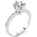 [EGL Certified] Diamond Engagement Ring in 18ct White Gold (TDW=0.70 Carats)
