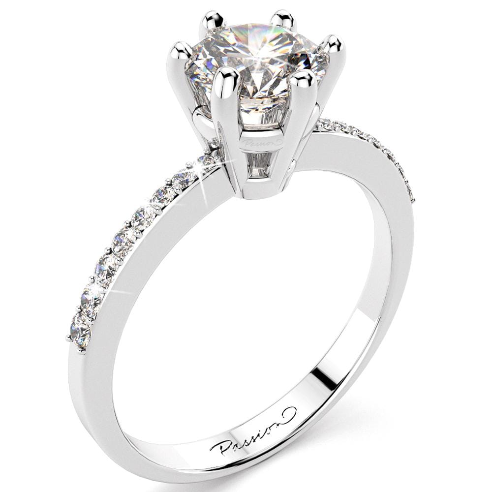 [EGL Certified] Diamond Engagement Ring in 18ct White Gold (TDW=0.70 Carats)