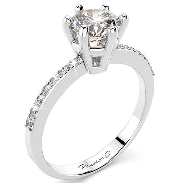 [EGL Certified] Diamond Engagement Ring in 18ct White Gold (TDW=0.70 Carats)