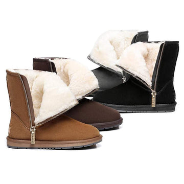 AS UGG Boots Short Zipper #511015 - Brilliant Co