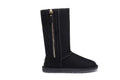 UGG Footwear Black / AU Ladies 4 / Men 2 / UK 2 / EU 35 UGG Boots Australia Premium Double Face Sheepski Tall Side Zip,Water Resistant #15984