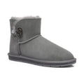 UGG Footwear Grey / AU Ladies 4 / AU Men 2 / EU 35 UGG Boots Australia Premium Double Face Sheepskin Mini Button,Water Resistant #15702