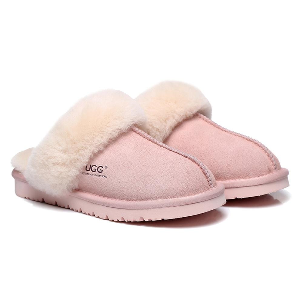 UGG Footwear Pink / AU Ladies 4 / AU Men 2 / EU 35 UGG Australia Premium Sheepskin Unisex Muffin Scuff #15564