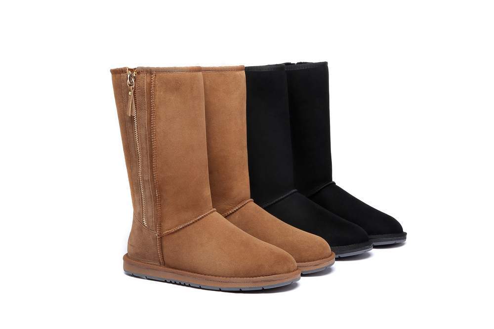 UGG Footwear UGG Boots Australia Premium Double Face Sheepski Tall Side Zip,Water Resistant #15984