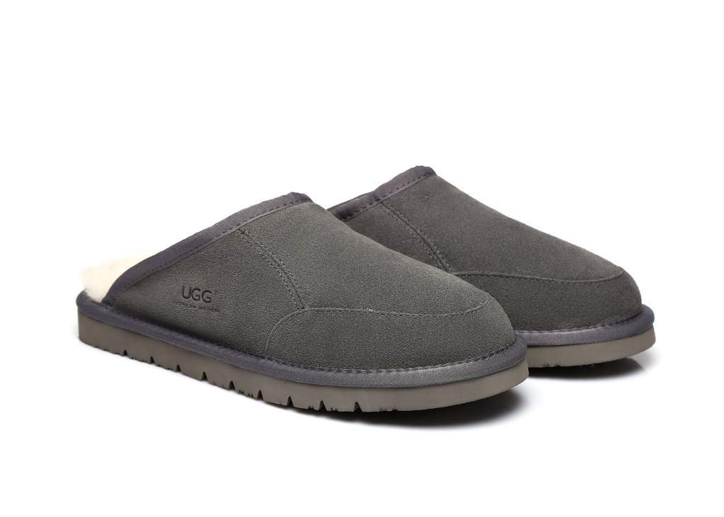 UGG Footwear UGG Slippers,Australian Genuine Sheepskin,Mens Bred Scuffs#15563